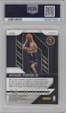 Michael Porter Jr. from the 2018-19 Panini Prizm set featuring a Silver Prizm parallel graded by PSA and given an overall grade of 10.