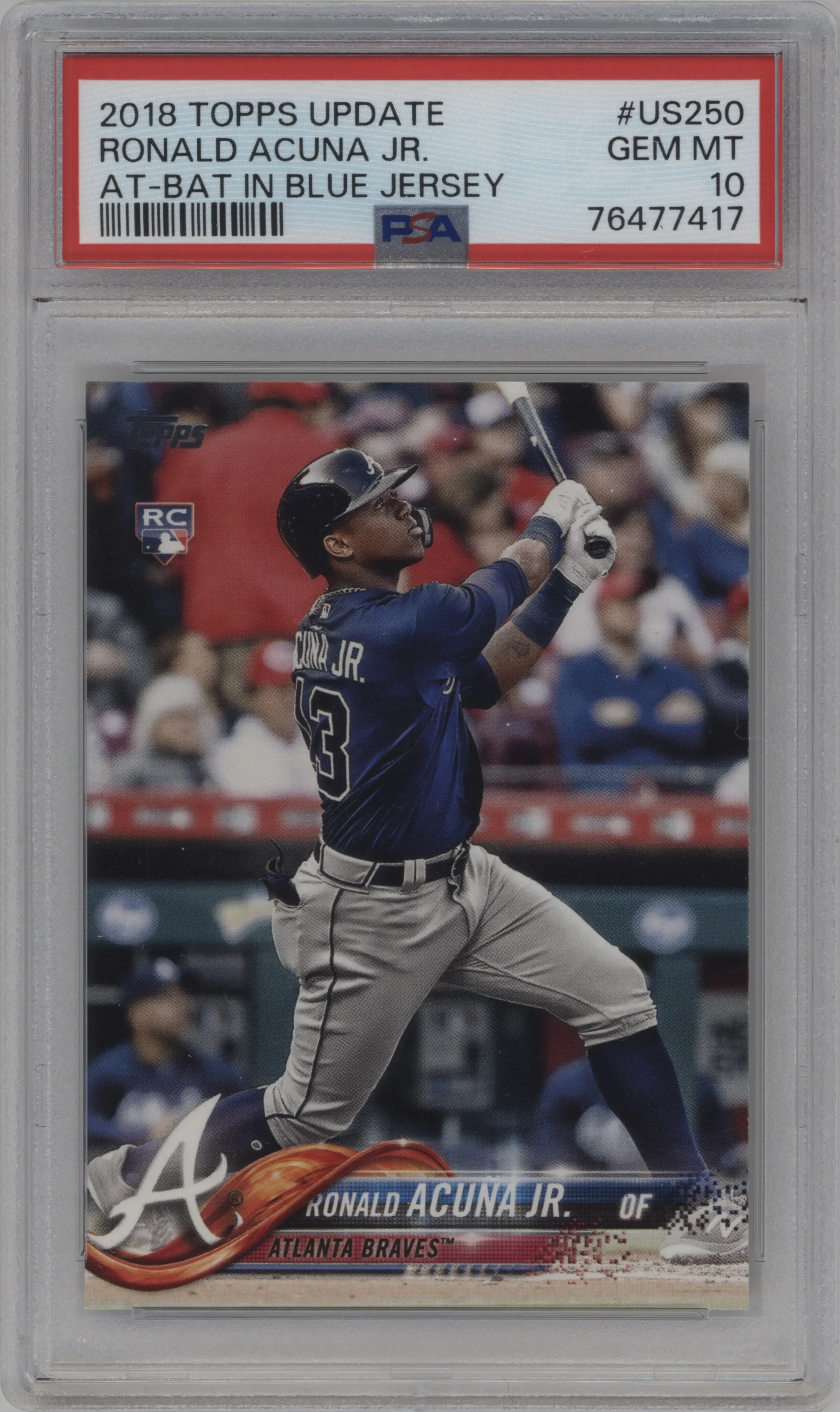 2018 Topps Update Ronald Acuna Jr. PSA 10