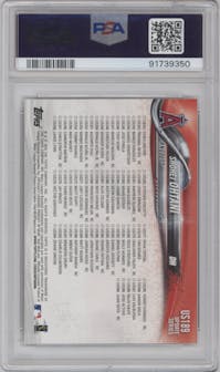 Shohei Ohtani from the 2018 Topps Update set graded by PSA and given an overall grade of 9.