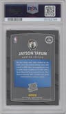 Jayson Tatum from the 2017-18 Panini Donruss set graded by PSA and given an overall grade of 10.