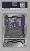 Jordan Addison from the 2023 Panini Prizm set graded by PSA and given an overall grade of 10.
