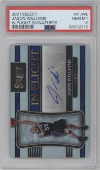 Jason Williams from the 2021-22 Panini Select set graded by PSA and given an overall grade of 10.