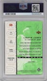 LeBron James from the 2003-04 Upper Deck Top Prospects  set graded by PSA and given an overall grade of 10.