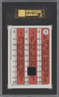 Ron Cey from the 2001 Topps Archives set graded by SGC and given an overall grade of 8.