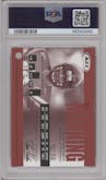 Eli Manning from the 2004 Sage set featuring a Red parallel graded by PSA and given an overall grade of 9.