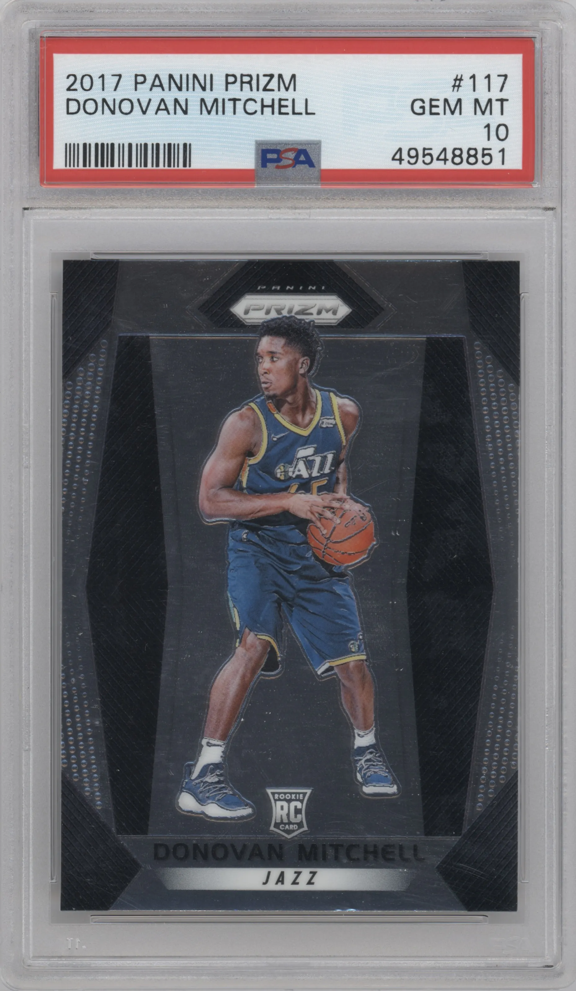 2017 Panini Prizm Donovan Mitchell PSA 10