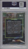 Victor Wembanyama from the 2023-24 Topps Now set graded by PSA and given an overall grade of 10.