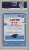 Jonathan Mingo from the 2023 Donruss Optic set featuring a Ice parallel graded by PSA and given an overall grade of 10.