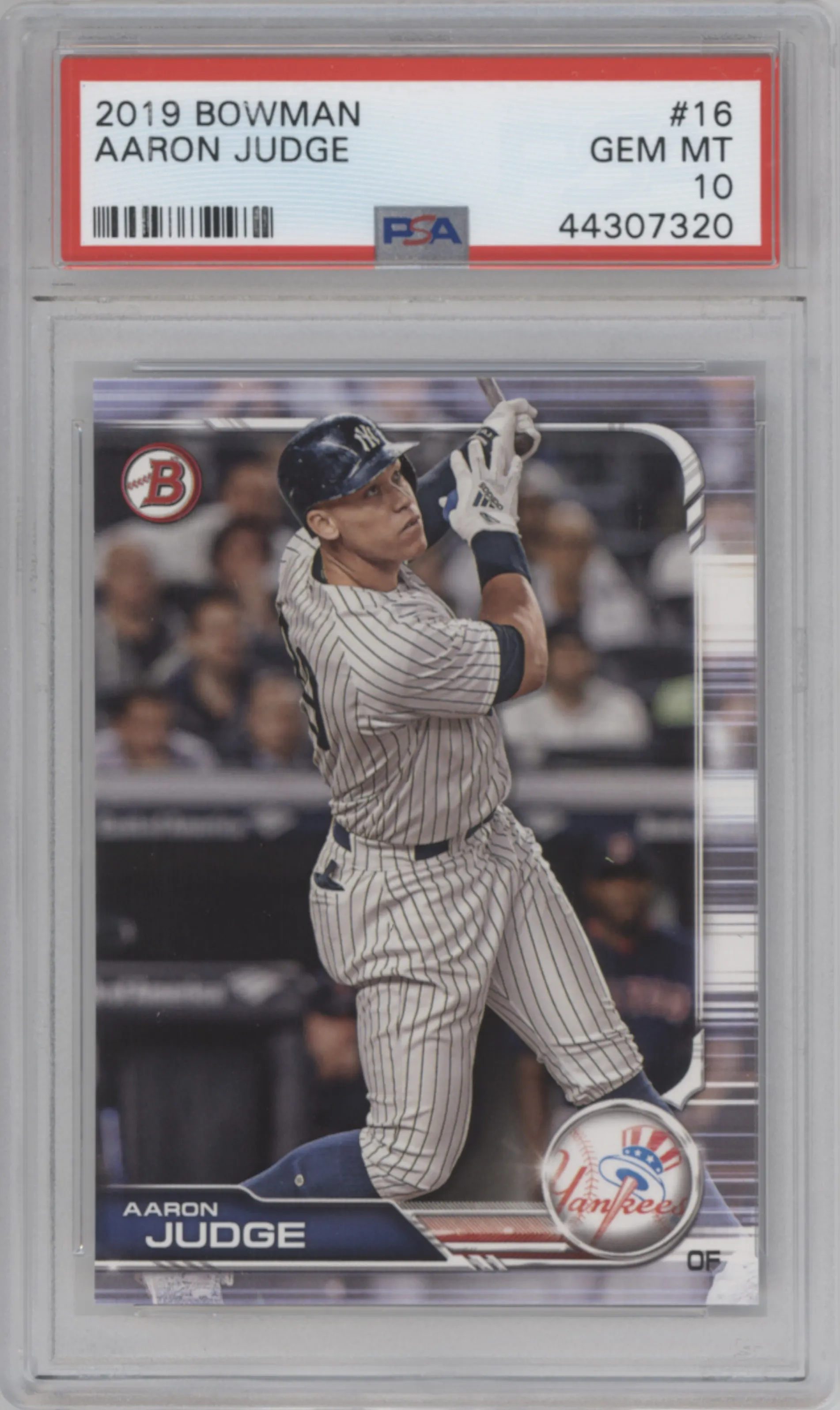 2019 Bowman Aaron Judge #16 PSA 10