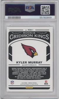 Kyler Murray from the 2019 Panini Donruss set graded by PSA and given an overall grade of 9.