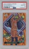 Kevin Durant from the 2023-24 Topps Chrome Cosmic set featuring a Orange Galactic Refractor parallel graded by PSA and given an overall grade of 10.