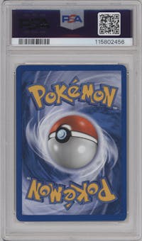 Lugia from the 2000 Pokemon Neo Genesis set graded by PSA and given an overall grade of 8.