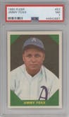 Jimmie Foxx from the 1960 Fleer Baseball Greats set graded by PSA and given an overall grade of 7.