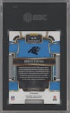 Bryce Young from the 2023 Panini Select set featuring a Die-Cut Black and Gold parallel graded by SGC and given an overall grade of 9.5.