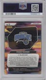 Franz Wagner from the 2021-22 Panini Prizm  set featuring a Silver Prizm parallel graded by PSA and given an overall grade of 10.