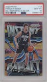 Franz Wagner from the 2021-22 Panini Prizm  set featuring a Silver Prizm parallel graded by PSA and given an overall grade of 10.