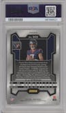 C.J. Stroud from the 2023 Panini Prizm set featuring a Silver Prizm parallel graded by PSA and given an overall grade of 10.