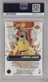 LeBron James from the 2022-23 Panini Donruss set graded by PSA and given an overall grade of 10.
