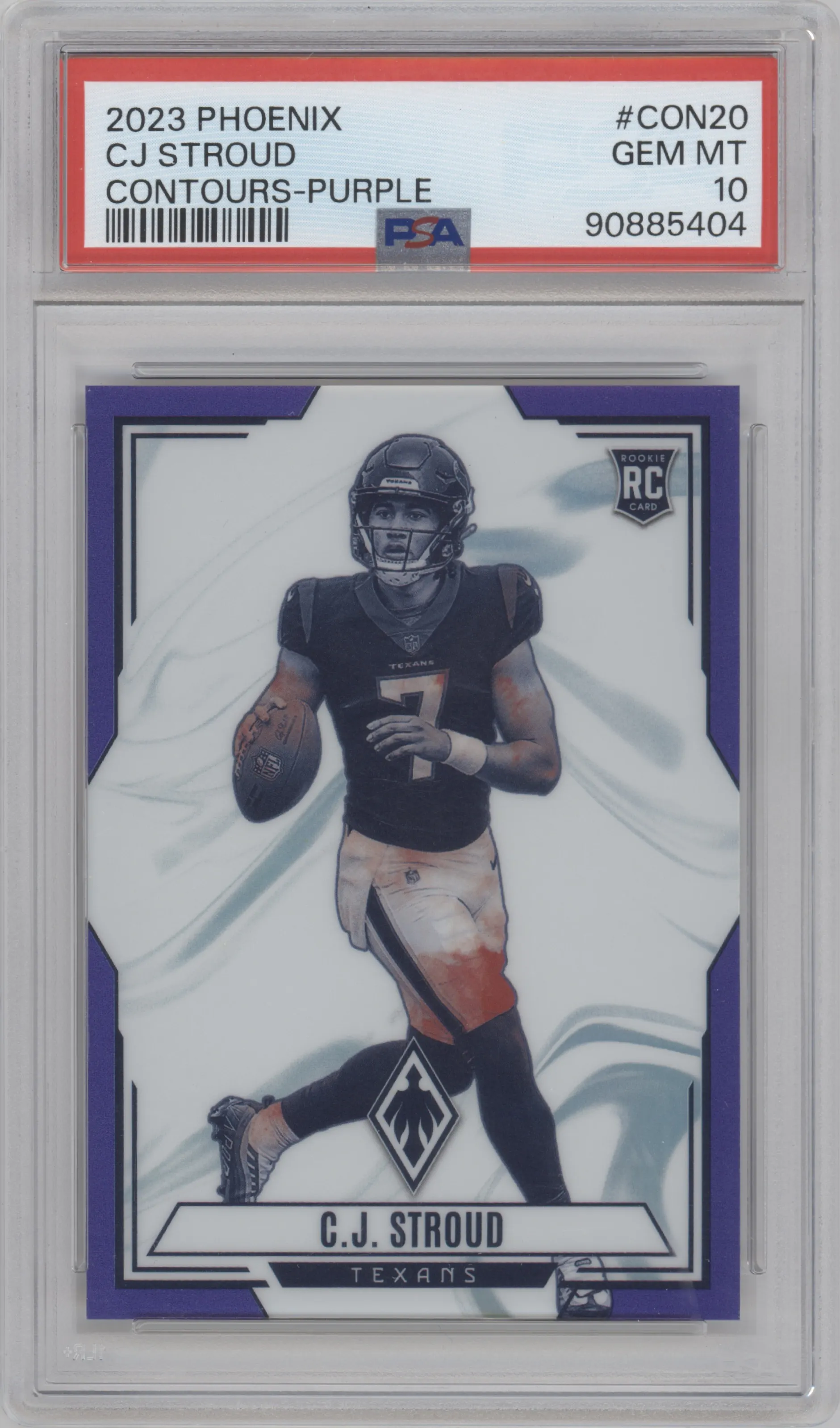 2023 Panini Phoenix Contours C.J. Stroud Purple PSA 10
