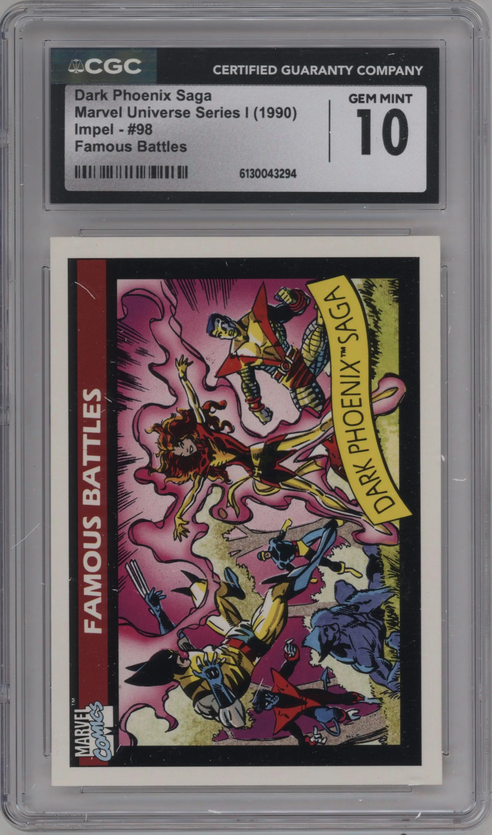 1990 Impel Marvel Universe Dark Phoenix Saga CGC 10