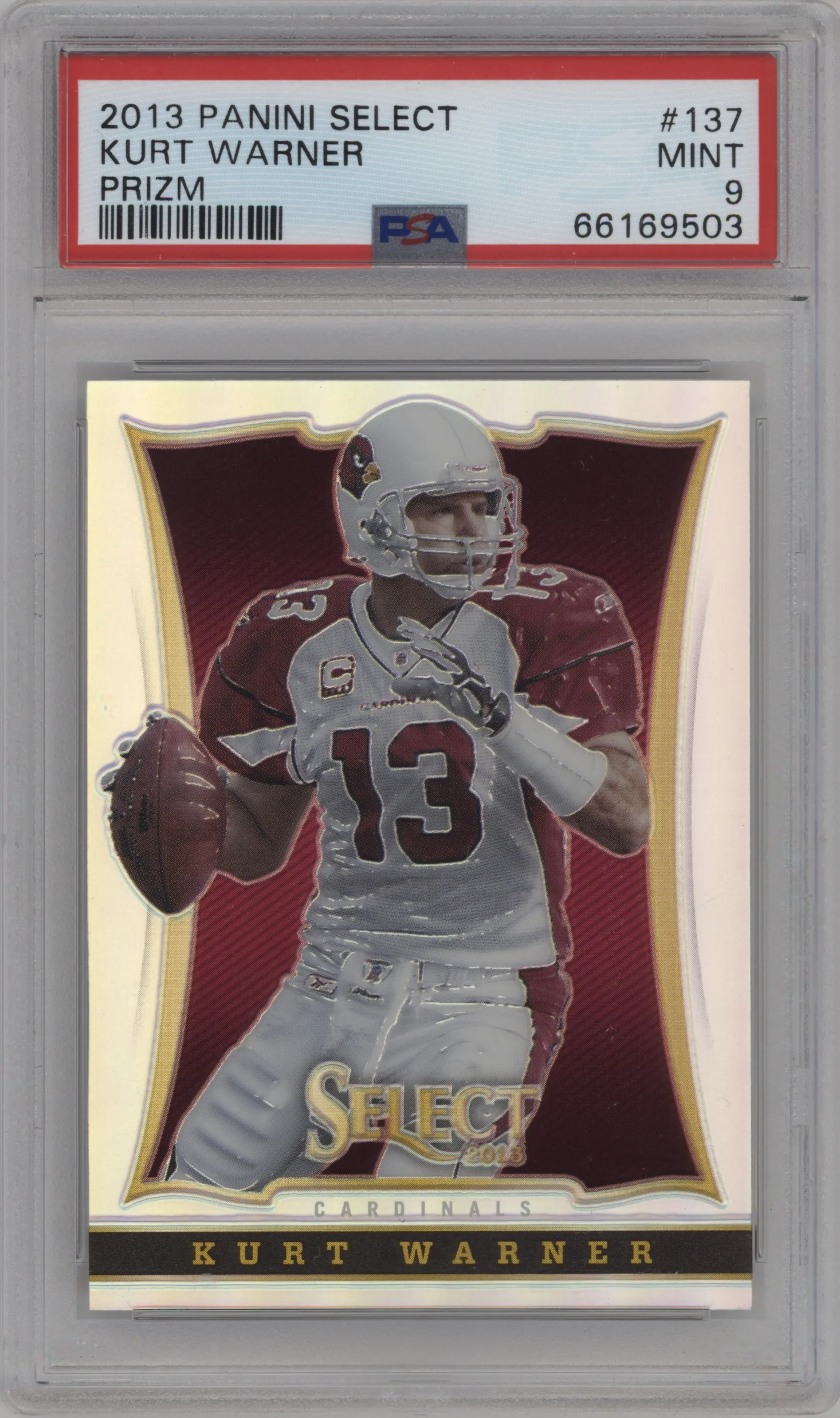 2013 Panini Select Kurt Warner Prizm PSA 9