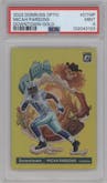 Micah Parsons from the 2022 Panini Donruss Optic set featuring a Gold parallel graded by PSA and given an overall grade of 9.
