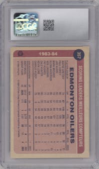 Wayne Gretzky from the 1984-85 O-Pee-Chee set graded by CSG and given an overall grade of 3.