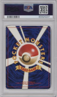 Rocket's Zapdos from the 1999 Pokemon JPN set graded by PSA and given an overall grade of 9.