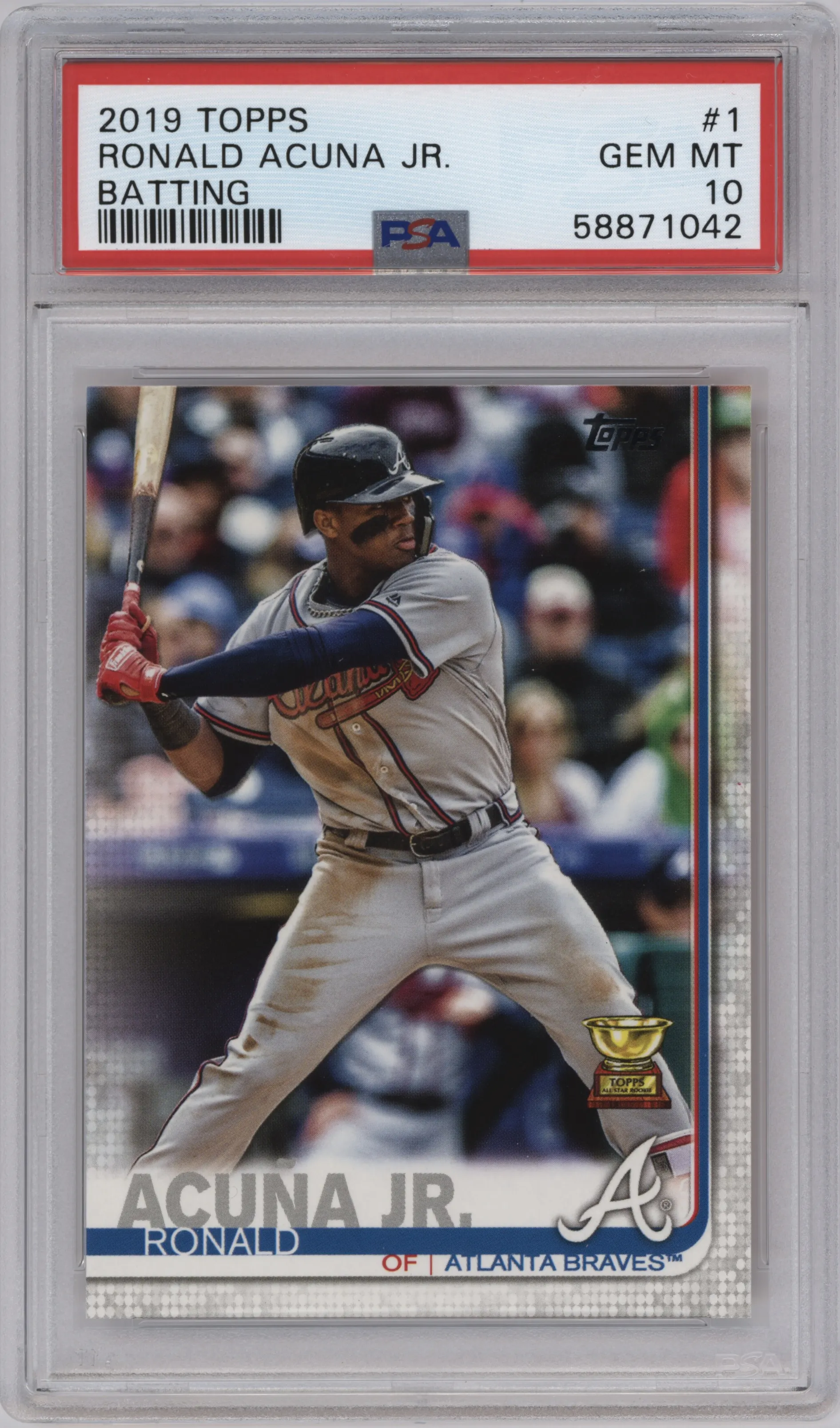 2019 Topps Series 1 Ronald Acuna Jr. PSA 10