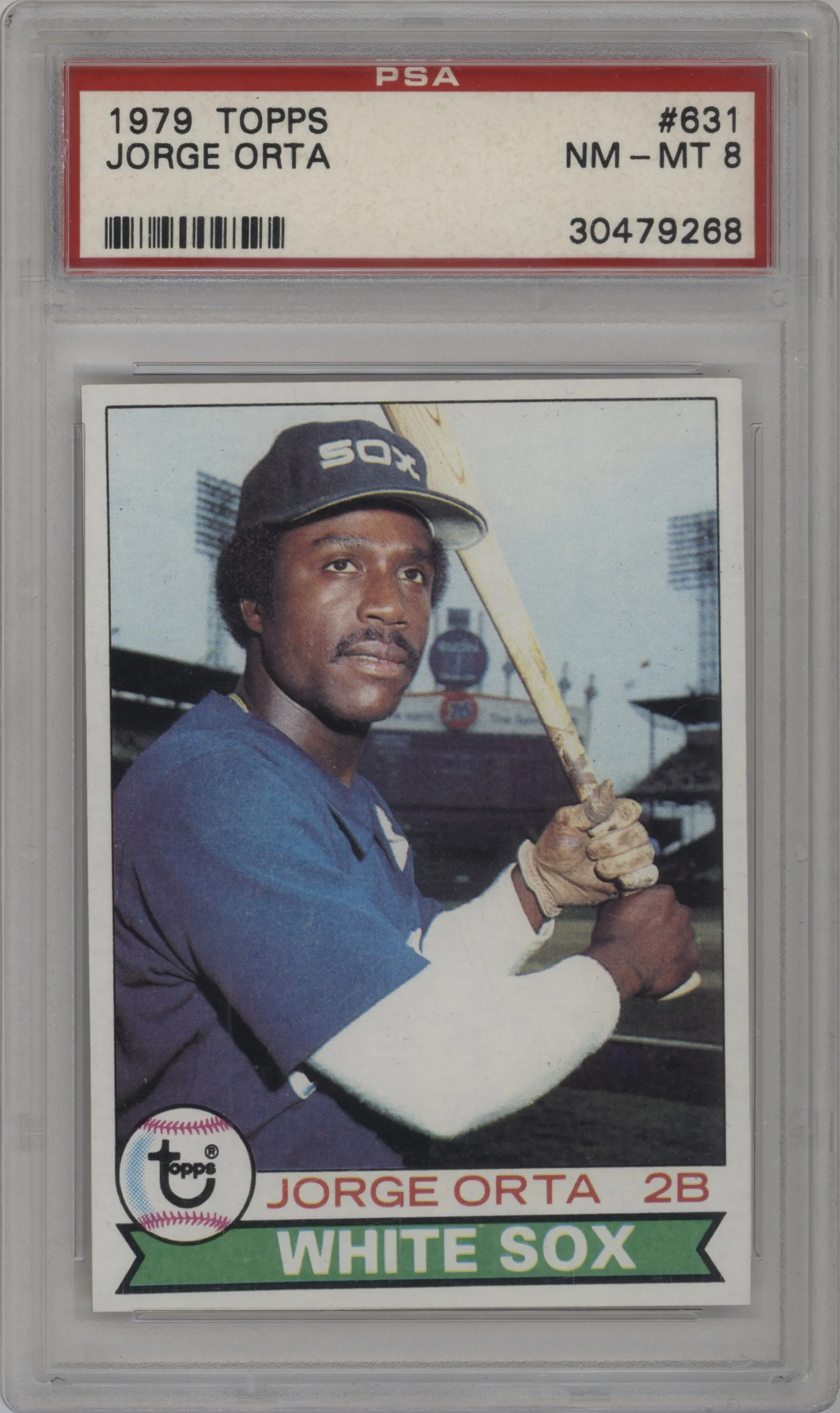 1979 Topps Jorge Orta PSA 8