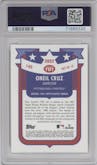 Oneil Cruz from the 2022 Topps Throwback Thursday  set graded by PSA and given an overall grade of 10.