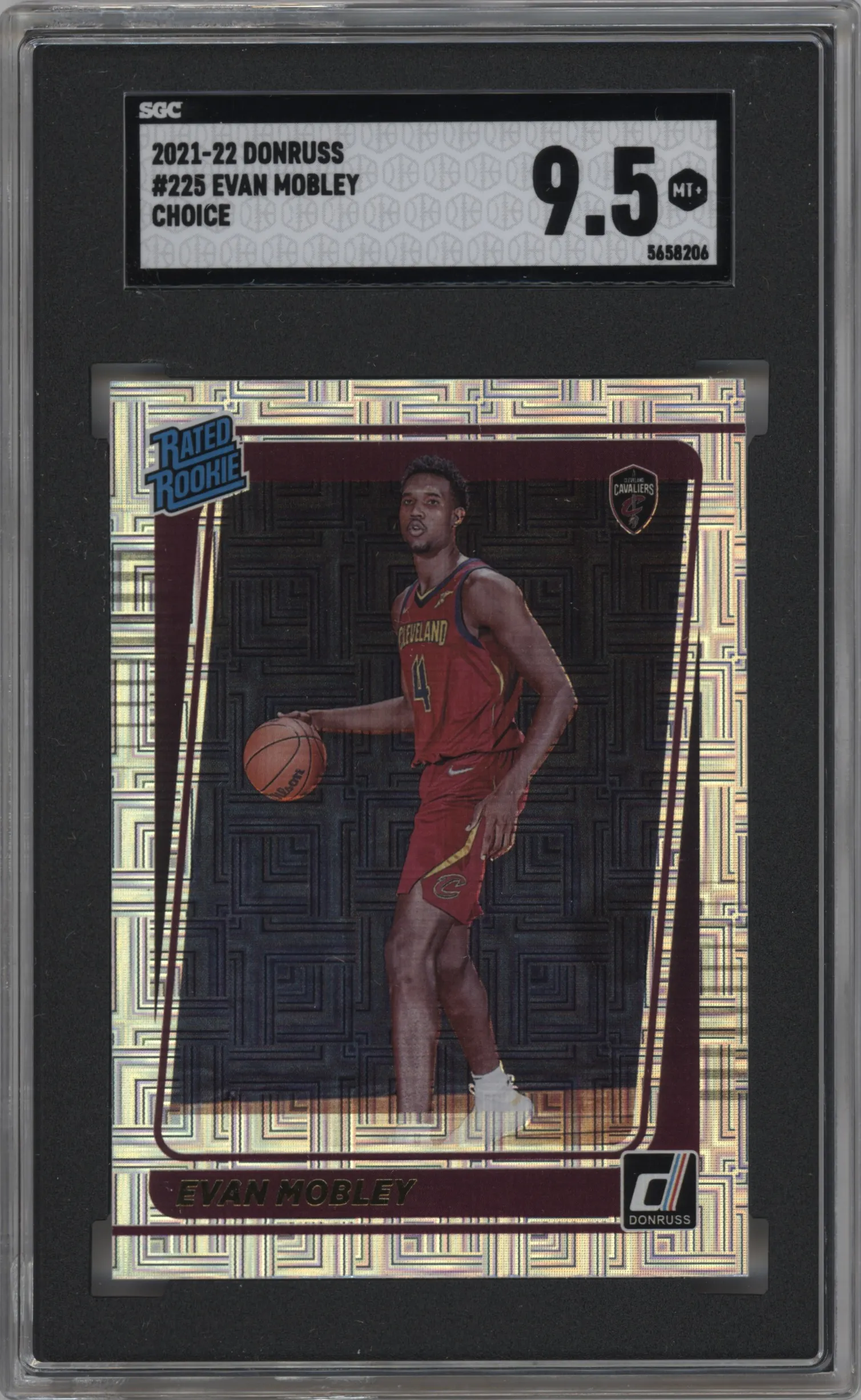 2021 Panini Donruss Rated Rookie Evan Mobley Choice SGC 9.5