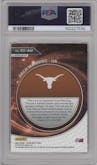 Arch Manning from the 2024 Panini Prizm Draft Picks set featuring a Red Ice parallel graded by PSA and given an overall grade of 10.