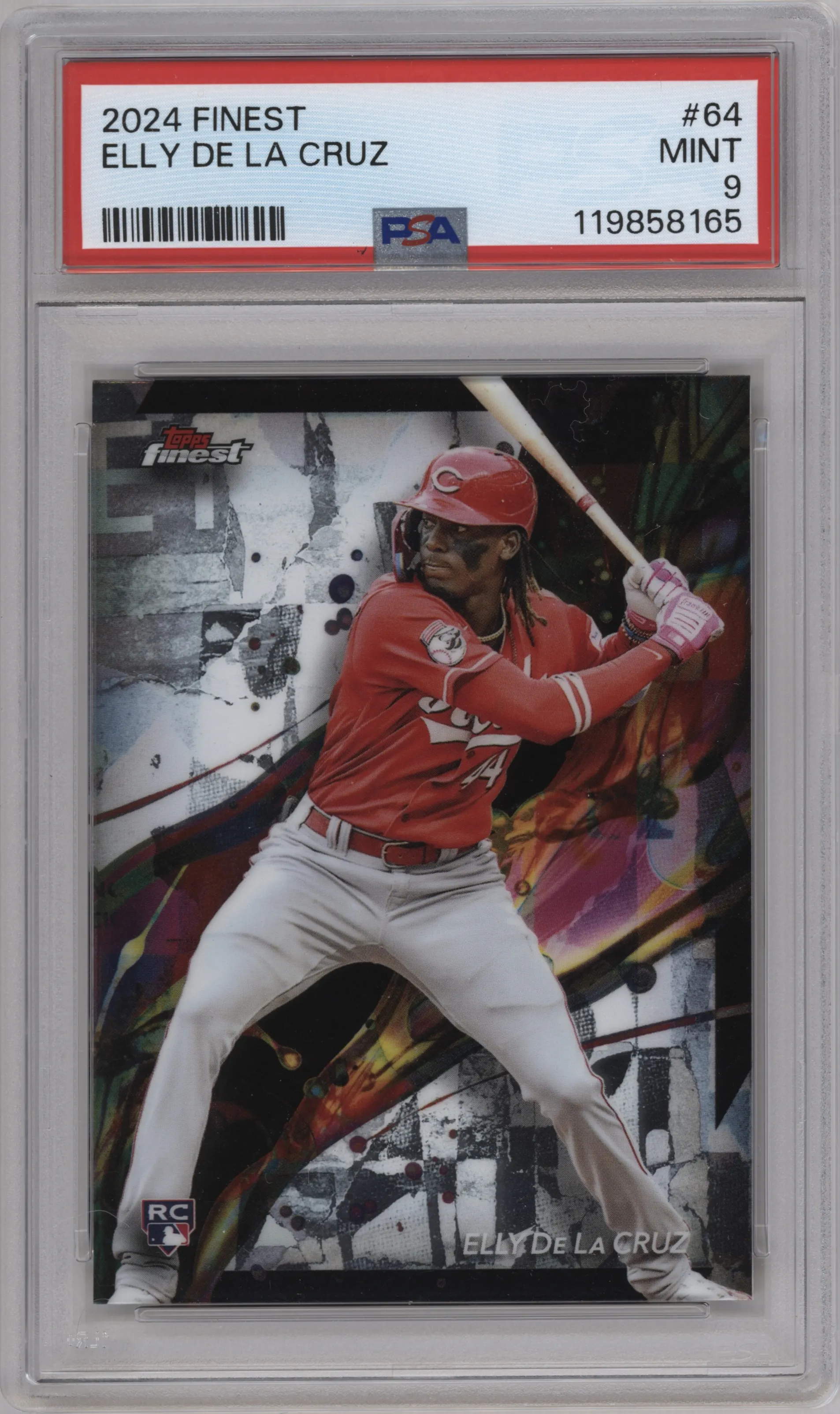 2024 Topps Finest Elly De La Cruz #64 PSA 9