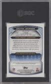 Calvin Johnson from the 2014 Bowman Chrome set featuring a Blue Refractor parallel graded by SGC and given an overall grade of 10.