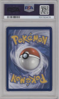Terapagos ex from the 2024 Pokemon SV set graded by PSA and given an overall grade of 10.