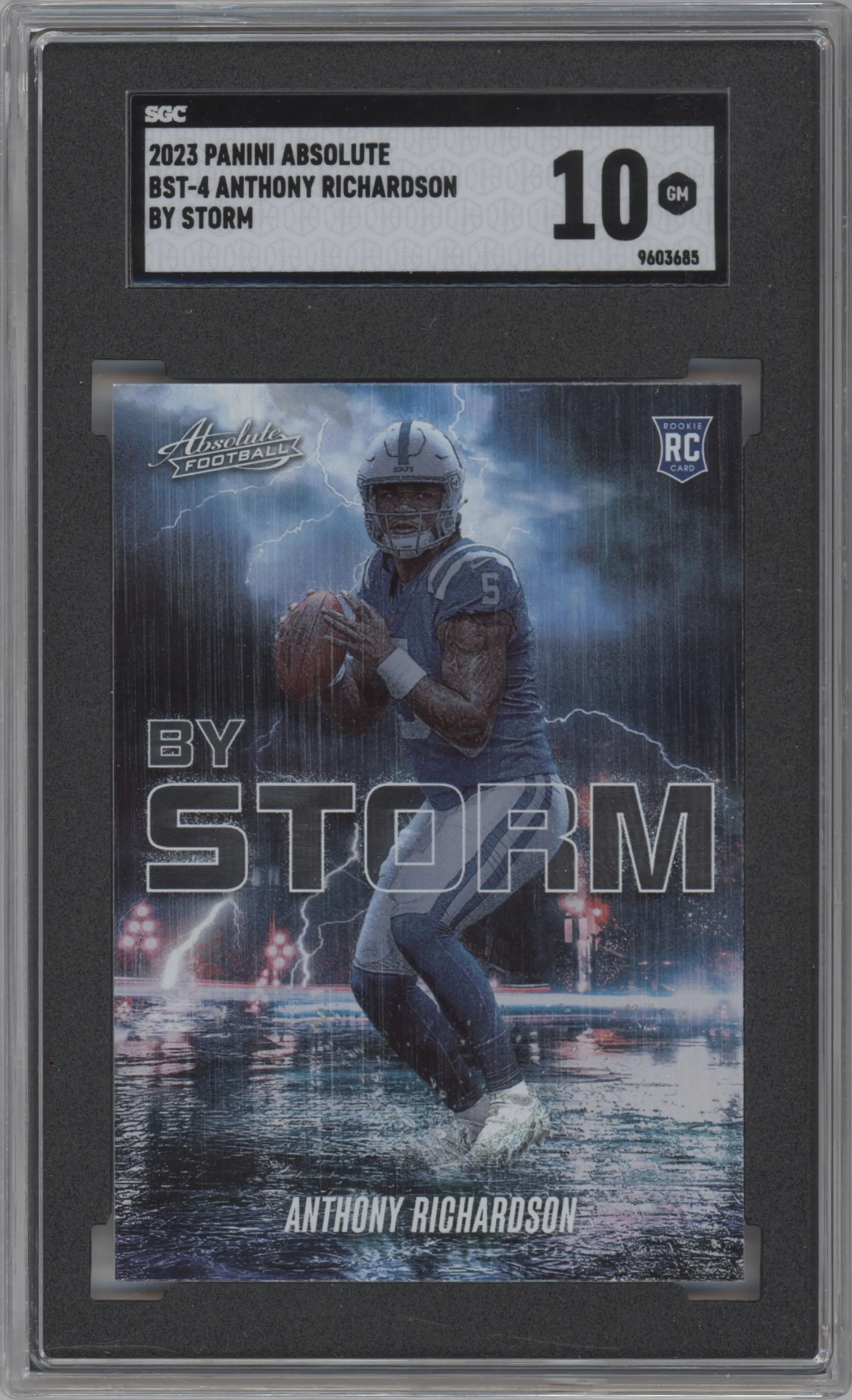 2023 Panini Absolute By Storm Anthony Richardson #BST-4 SGC 10