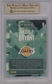 Kobe Bryant from the 2016-17 Panini Studio set graded by Beckett and given an overall grade of 10.