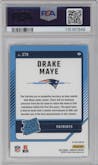 Drake Maye from the 2024 Donruss set graded by PSA and given an overall grade of 9.