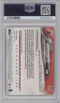 Shohei Ohtani from the 2018 Topps Team Set set graded by PSA and given an overall grade of 8.