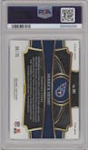 Derrick Henry from the 2023 Panini Select set featuring a Tie-Dye Prizm parallel graded by PSA and given an overall grade of 9.