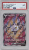 Chandelure V from the 2021 Pokemon SWSH set graded by PSA and given an overall grade of 9.