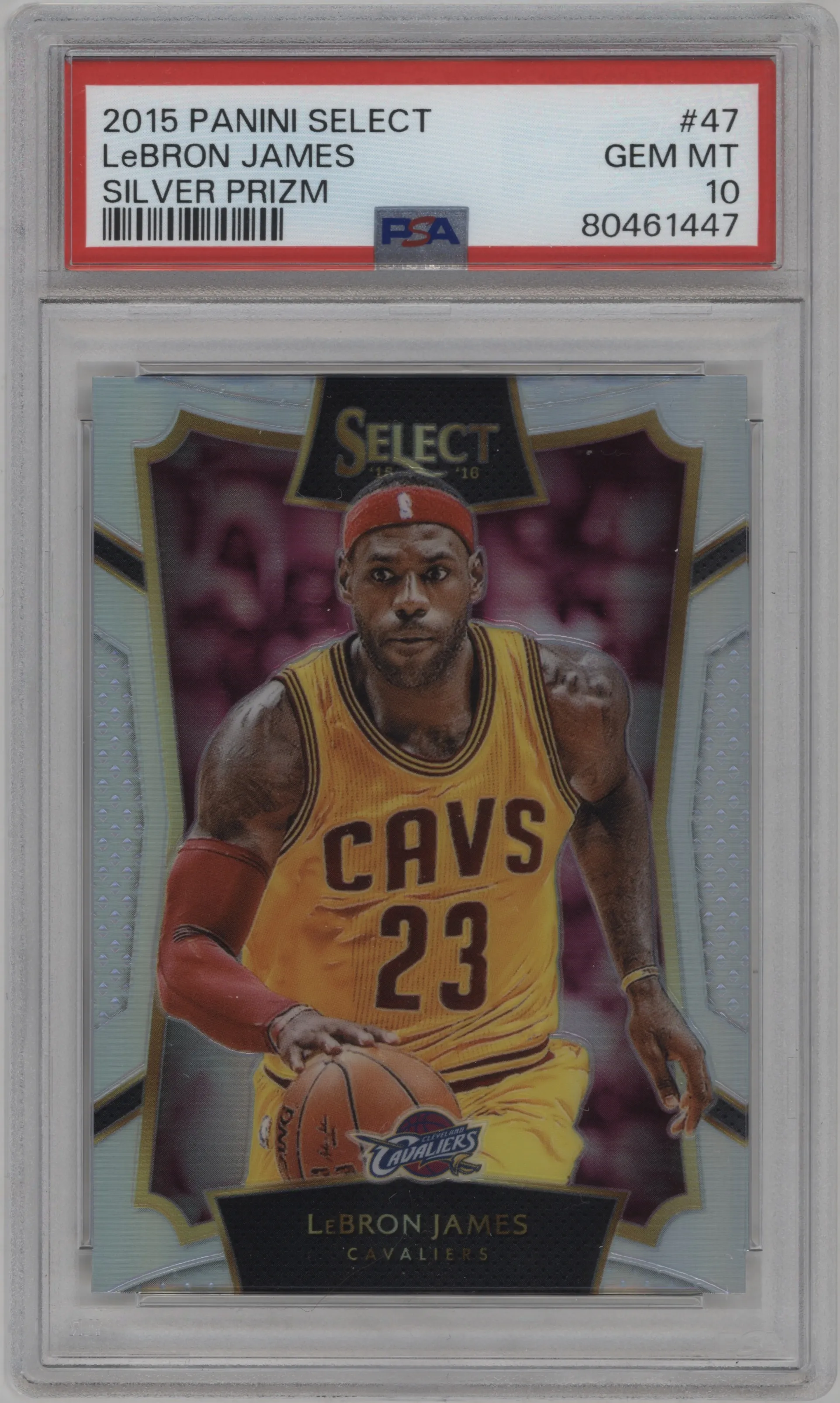 2015 Panini Select LeBron James Silver Prizm PSA 10