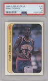 Isiah Thomas from the 1986-87 Fleer set graded by PSA and given an overall grade of 5.