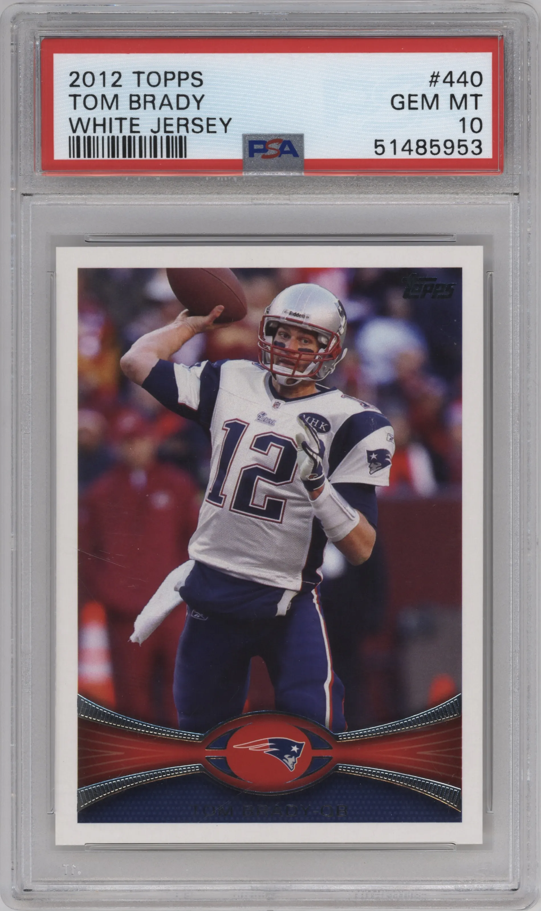 2012 Topps Tom Brady PSA 10