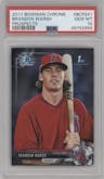 Brandon Marsh from the 2017 Bowman Chrome set graded by PSA and given an overall grade of 10.