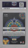 Dak Prescott from the 2021 Panini Mosaic set graded by PSA and given an overall grade of 10.