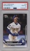 Mookie Betts from the 2025 Topps Now set graded by PSA and given an overall grade of 10.