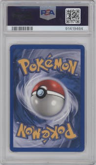 Nidoking from the 2002 Pokemon  set graded by PSA and given an overall grade of 10.