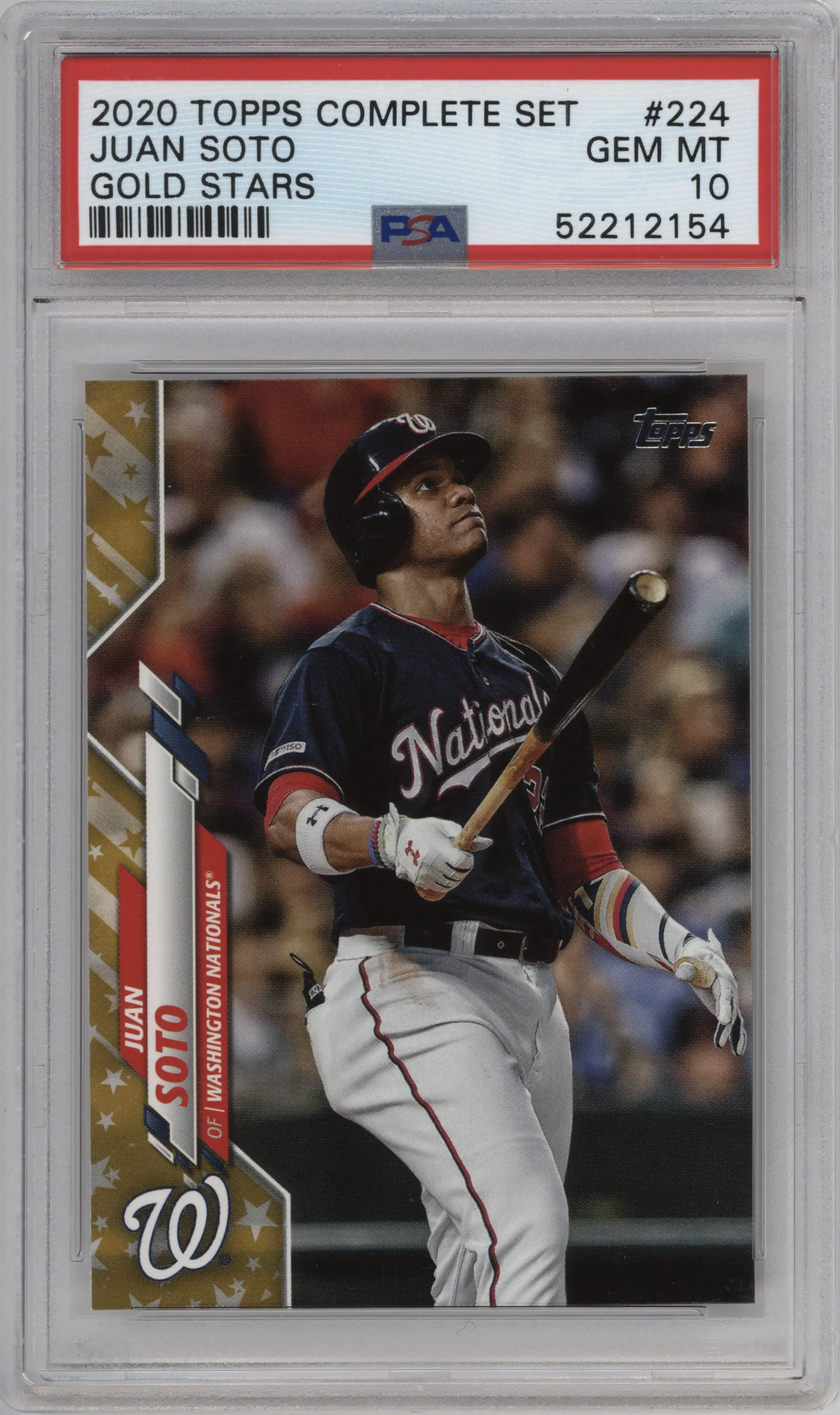 2020 Topps Complete Set Juan Soto Gold Stars PSA 10